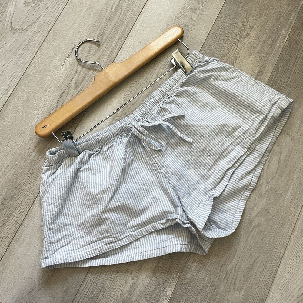 Brandy Melville Shorts striped boxer womens Blue White (one size) coquette sleep
